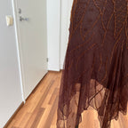 Y2K Beaded Fairycore Midi Dress-Spaghetti Straps Whimsygoth Dress