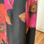 1970s Vintage Floral Maxi Dress-Sleeveless V Neck Summer Sun Dress