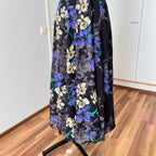 Y2K Floral Fairy Maxi Dress Chiffon Empire Waist Whimsygoth Slip Dress EU 38