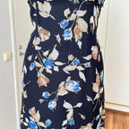 90s Vintage Floral Maxi Slip Dress-V Neck Empire Waist Cami Dress EU 38