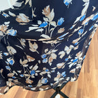 90s Vintage Floral Maxi Slip Dress-V Neck Empire Waist Cami Dress EU 38