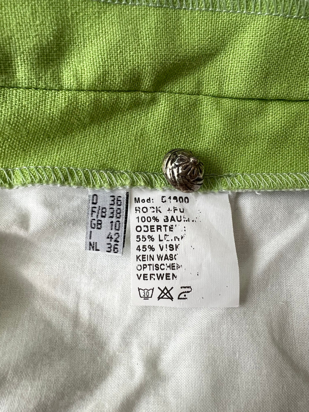 Vintage German Floral Cotton Dirndl-Green Oktoberfest Outfit-Bavarian Trachten Dress EU 36