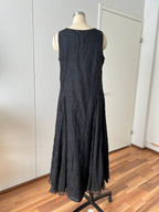 90s Together Black Lace Maxi Dress-Whimsygoth Godet SKirt Gown