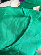 Green Textured Mod Shift Dress – 60s Space Age Stewardess Style, Crimplene Jersey