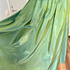 1980s Green Taffeta Party Dress VERA MONT One Shoulder Cocktail Party Dress Romantic Fairy