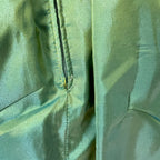 1980s Green Taffeta Party Dress VERA MONT One Shoulder Cocktail Party Dress Romantic Fairy