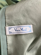 1980s Green Taffeta Party Dress VERA MONT One Shoulder Cocktail Party Dress Romantic Fairy