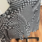 1990s Bias Cut Viscose Midi Dress-Y2K Flutter Sleeves V Neck Fairy Dress Whimsygoth EU 38
