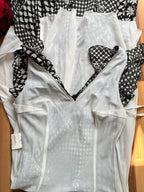 1990s Bias Cut Viscose Midi Dress-Y2K Flutter Sleeves V Neck Fairy Dress Whimsygoth EU 38